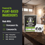 Grandpa Gus'S Mouse Repellent Pouches, Natural Peppermint Oil, 10 Pouches | Cinnamon & Peppermint Oil Helps Repel Mice From Nesting In Home/Cabin/Boat/Car Storage/Rv/Machinery/Shed, Kid & Pet Safe