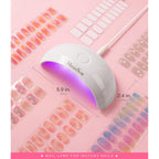 MelodySusie Pocket-Sized LED UV Nail Lamp with Ultra-Lightweight Design, P-ART04 UV Light Cures All Soft Gels at Home, Especially Instant Nails, Semi-Cured Gel, Base Coat & Top Coat (White)