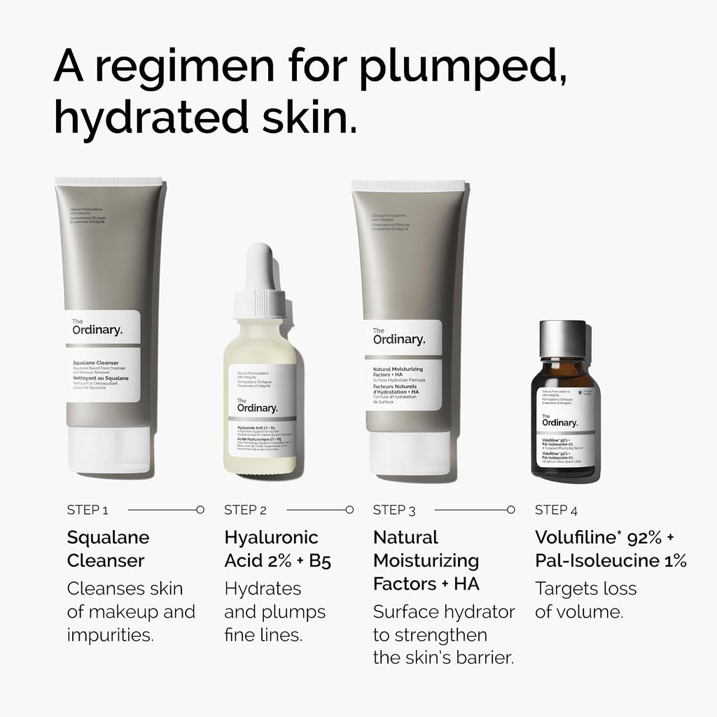 The Ordinary Volufiline 92% + Pal-Isoleucine 1% Plumping Anhydrous Serum, Facial Skincare For Loss Of Volume, 0.5 Fl Oz