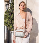 Choliss Quilted Crossbody Bags For Women Rfid Vegan Leather Travel Purse Small Shoulder Handbags With Built In Wallet