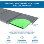 Original Bunkie Board Queen Size (60X80) - Non-Slip Breathable Bed Support Board For Slatted Bed Frame, Anti-Sag Under Bed Support, Noise Minimizing Bed Board