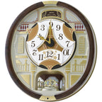 Seiko Qxm607Brhz 45 Melodies In Motion Wall Clock With Rotating Pendulum