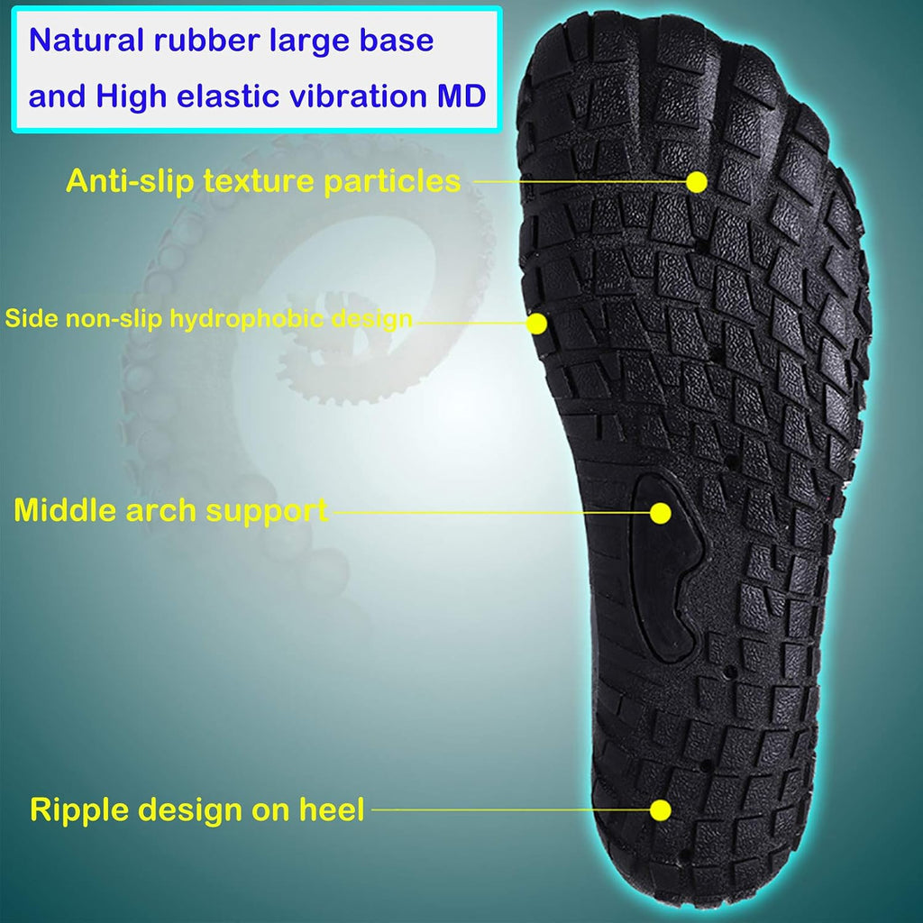 Water Shoes Mens Women Barefoot Shoes Quick Dry Aqua Outdoor Sports For Swim Pool Beach Surf Walk Water Yoga River Lake Hiking Kayaking