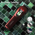 Tcmky Hair Clippers For Men Professional Clippers For Men Cordless&Corded Barber Clippers For Hair Cutting & Grooming. Rechargeable Hair Trimmer Kit For Household (Red)