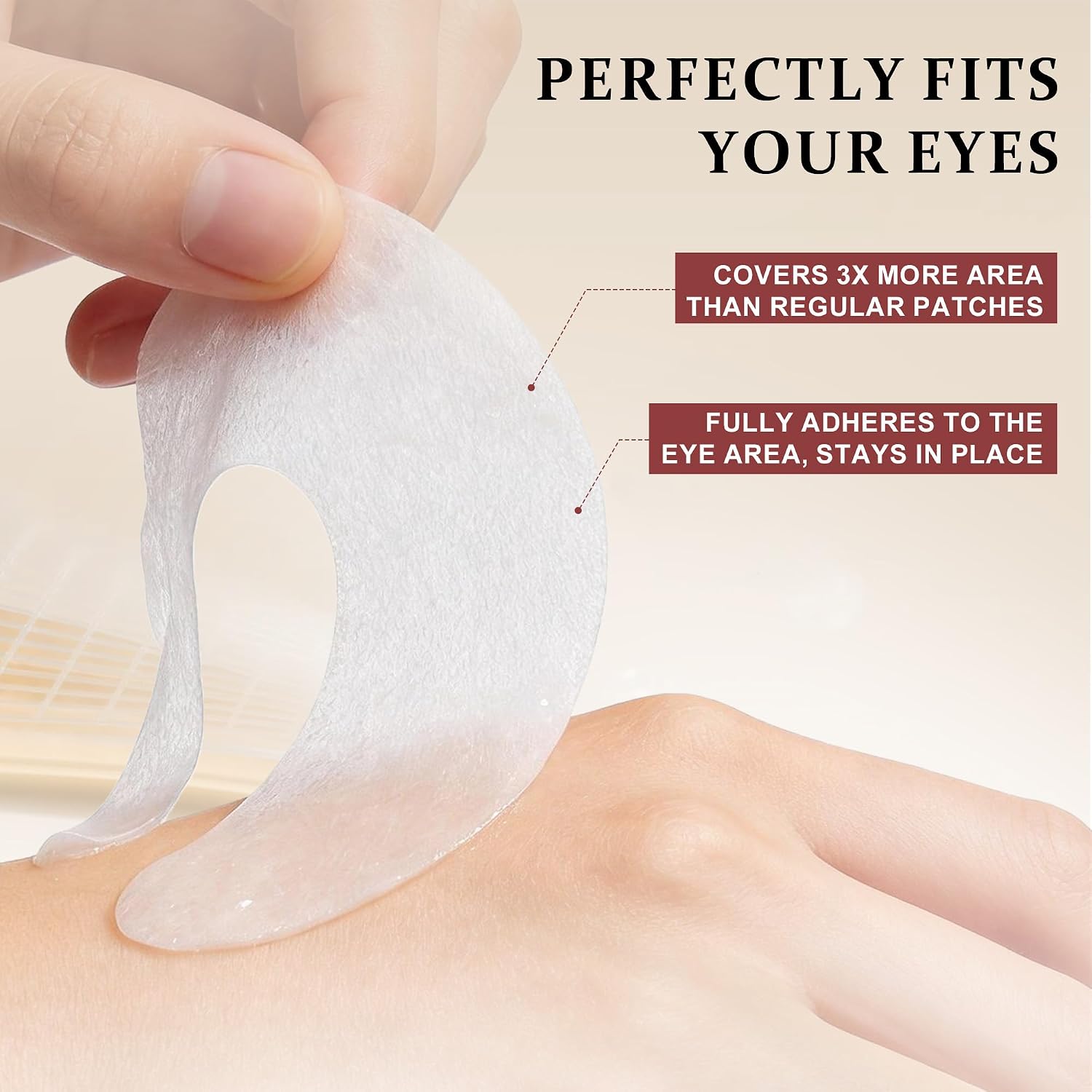 Ycz Eye Patches For Puffy Eyes And Dark Circles, Full Coverage, 60 Pcs