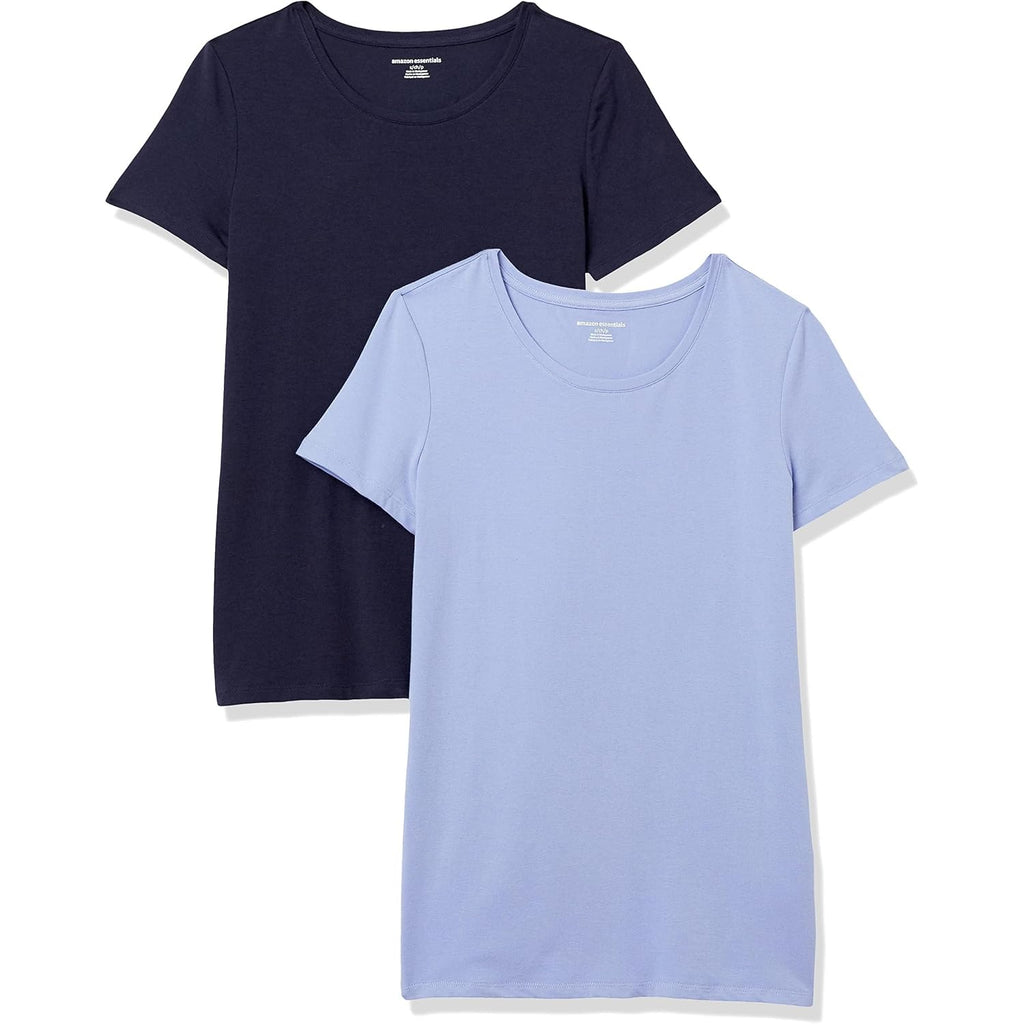 Amazon Essentials Women's Regular-Fit Short-Sleeve Crewneck T-Shirt, Multipacks