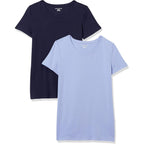 Amazon Essentials Women's Regular-Fit Short-Sleeve Crewneck T-Shirt, Multipacks