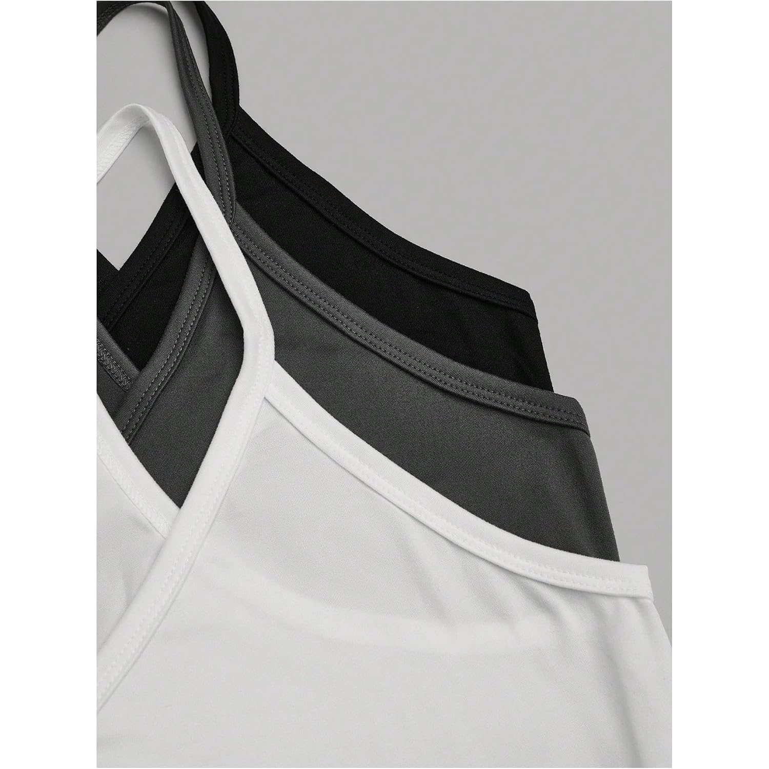 Soly Hux Women'S Plus Size V Neck Camisole 3 Packs Sleeveless Basic Tops Slim Fit Racerback Cami Shirts