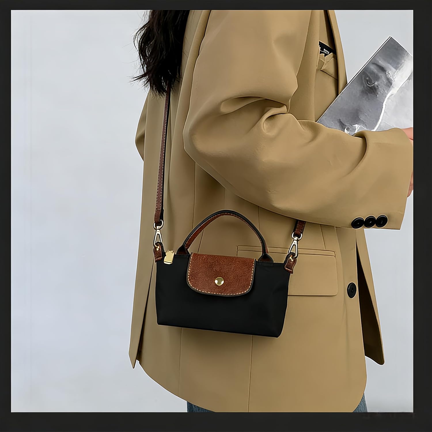 Fashion Mini Crossbody Sling Bag For Women, Large Capacity Purse Adjustable Strap Daily Commute Casual Outings