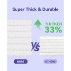 Disposable Face Towels, 10"×12" Xl Face Towelette Disposable, Soft Makeup Remover Dry Wipes, Thick Facial Tissue For Women Cleansing, Skin Care, 50 Count (4 Pack)