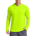 Pinspark Men'S Upf 50+ Sun Shirts Long Sleeve Fishing Hoodie, Uv Protection Rash Guard For Outdoor Hiking Running Swim Shirt