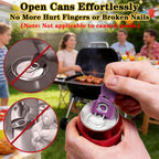 6Pcs Colorful Can Tab Openers & Leak-Proof Drink Covers – One-Hand Soda Can Opener And Reusable Protector Caps For Coke, Beer, Soda, And Aluminum Cans For Parties, Bbq, Camping & Travel(New Model)