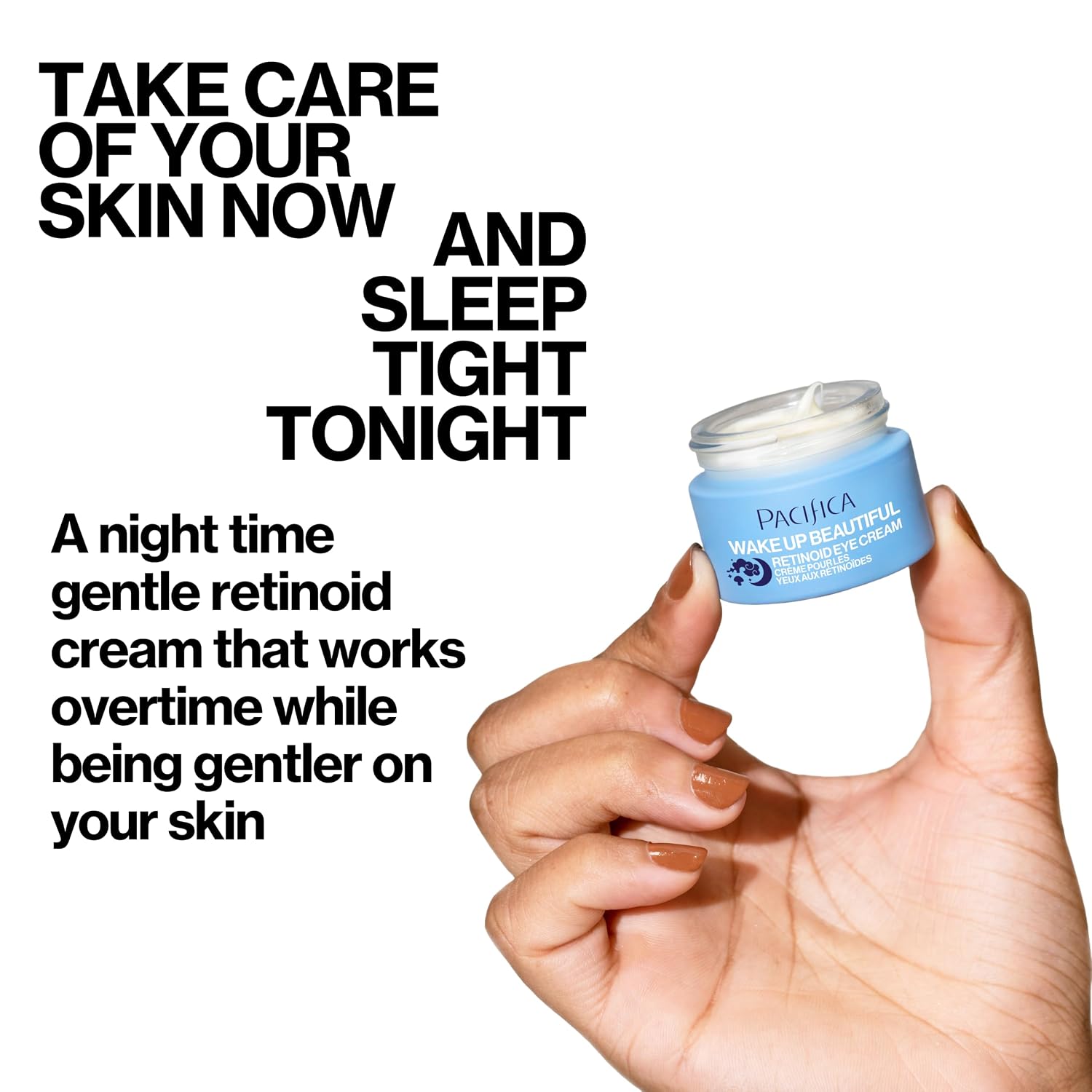 Pacifica Wake Up Beautiful Retinoid Eye Cream – Anti-Aging Under Eye Cream For Fine Lines & Wrinkles, Infused W/Retinoid, Melatonin & Mushrooms For Puffiness, Dark Circles & Eye Bags Daily Treatment