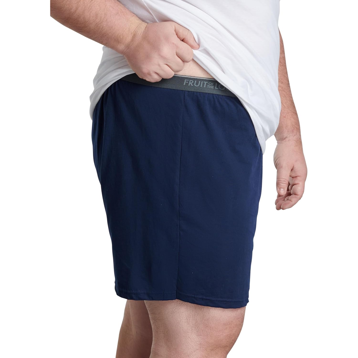 Fruit Of The Loom Mens Tag-Free Knit Boxer Shorts, Relaxed Fit, Moisture Wicking, Assorted Color Multipacks