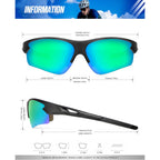 KALIYADI Sports Sunglasses for Men, Polarized Sun Glasses for Men Women Youth Baseball Softball with UV Protection (3 Packs) Purplish Red/Dark Blue/Blue Green