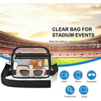 Clear Bag For Stadium Events - Stadium Approved Small Mini Clear Purse, Women'S Top-Handle Handbags For Sports Concerts