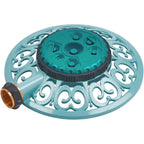 Melnor 65101-Amz Sprout Metal 8-Pattern Sprinkler And Quickconnect Product Adapter Amazon Bundle, Gooseberry Green