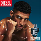 DIESEL Only The Brave - Eau de Parfum Cologne for Men - Woody Leathery - With Notes of Mandarin, Clary Sage & Warm Suede Leather