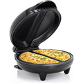 Elite Gourmet EOM205 Non-Stick Omelet Frittata Snack Pocket Maker for 2 Individual 6.5" Omelets, Stainless Steel and Black