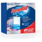 Damprid Lavender Vanilla Hanging Moisture Absorber, 15.4 Oz., 6 Pack - Eliminates Musty Odors For Fresher, Cleaner Air, Ideal Moisture Absorbers For Closet, 10% More Moisture Absorbing Power*