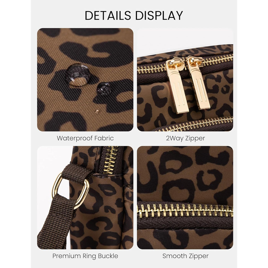Mexs Everywhere Crossbody Bag 2L Metal Hardware, Casual Crossbody Bags For Women Travel Purse Shoulder Handbags Wallet