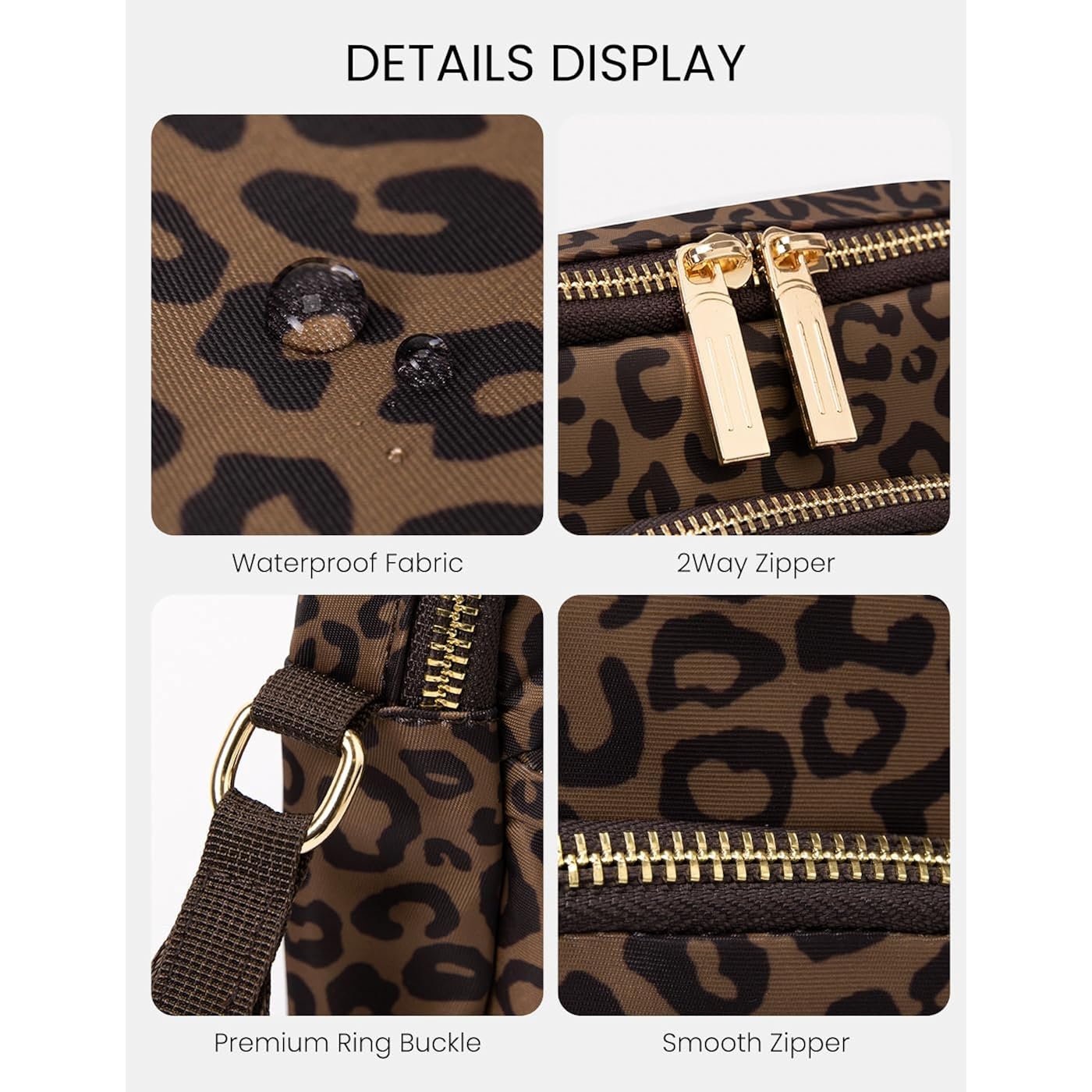 Mexs Everywhere Crossbody Bag 2L Metal Hardware, Casual Crossbody Bags For Women Travel Purse Shoulder Handbags Wallet