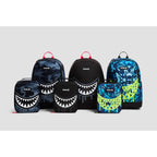 Hurley Unisex-Kids Graphic Backpack, Blue Lazer/Black, One Size