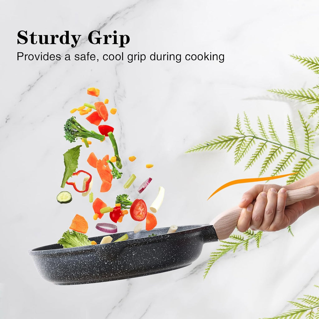 Kordisen Nonstick Frying Pan Skillet, 8 Inch Small Egg Omelet Pan, Healthy and Non Toxic, Induction Compatible, PFOA Free