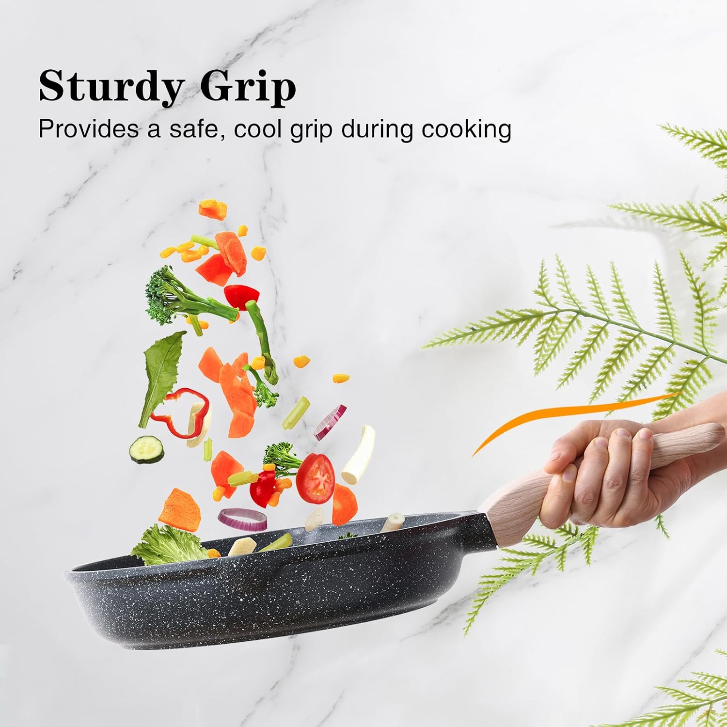 Kordisen Nonstick Frying Pan Skillet, 8 Inch Small Egg Omelet Pan, Healthy And Non Toxic, Induction Compatible, Pfoa Free