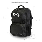 Nfinity Petite Sparkle Cheer Backpack - Lightweight Durable Storage Bag