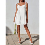 Narecte Casual Summer Dresses For Women Flowy Sun Dress Cute Mini Slip Dress Spaghetti Strap Dress