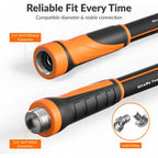 Giraffe Tools Garden Hose 5/8", Water Hose Heavy Duty, Flexible, Lightweight Hybrid Hose With Swivel Handle, 100Ft Male To Female Fittings, Burst 600 Psi