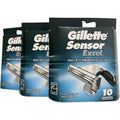 Gillette Sensor Excel - 10 Count (Pack of 3)