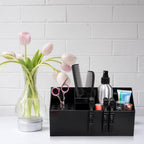Hair Scissors Large Storage Box, Hair Salon Supplies Accessories Tool Station Desk Organizer Case, Salon Shear Holder, Professional Hairdressing Combs, Clips, Brushes Storage Racks Tool Box
