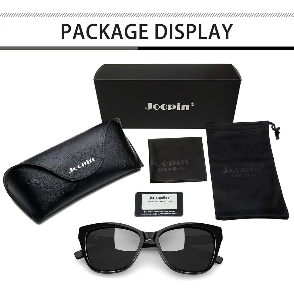 Joopin Oversized Cateye Sunglasses for Women Fashion Cat Eye Sun Glasses UV Protection Ladies Shades Sunnies