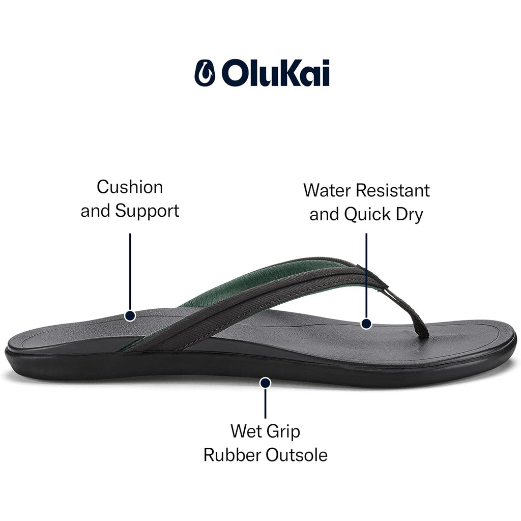 Olukai Ho'Opio Malua Women'S Water Friendly Sandals, Flip Flops For Beach & Everyday, Arch Support & Comfort Fit