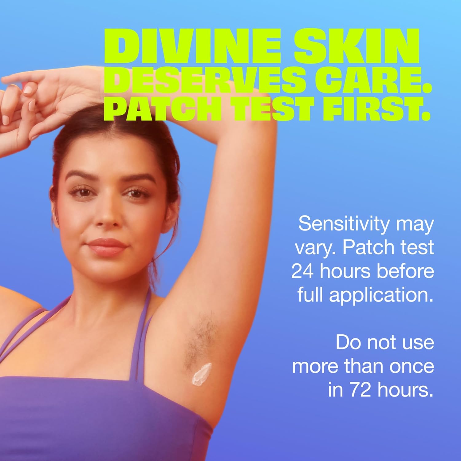 Nair Glide On Hair Removal Cream, Arm, Leg, and Bikini Hair Remover, Depilatory Cream, 3.3 Oz Stick