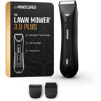 MANSCAPED® The Lawn Mower® 3.0 Plus Groin & Body Hair Trimmer – Updated SkinSafe® Trimmer Blade, Waterproof Wet/Dry Groomer, USB-C Rechargeable, Men’s Wireless Ball Shaver, Tuxedo Black