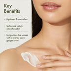 Origins Ginger Souffle Whipped Body Cream | Body Butter For Dry Skin | With Ginger