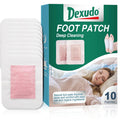 10PCS Deep Cleansing Foot Pads, Adhesive Sheets for Foot and Body Care Better, Natural Ginger Powder Bamboo Vinegar Foot Patches, Relieve Stress, Improve Sleep and Relaxation