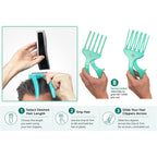 Cut Your Own And Other'S Hair At Home The Easy Way | Diy Haircut Tool For Everyone | Use With Your Hair Clippers For Clean, Even Trims Every Time With Grip And Trim.