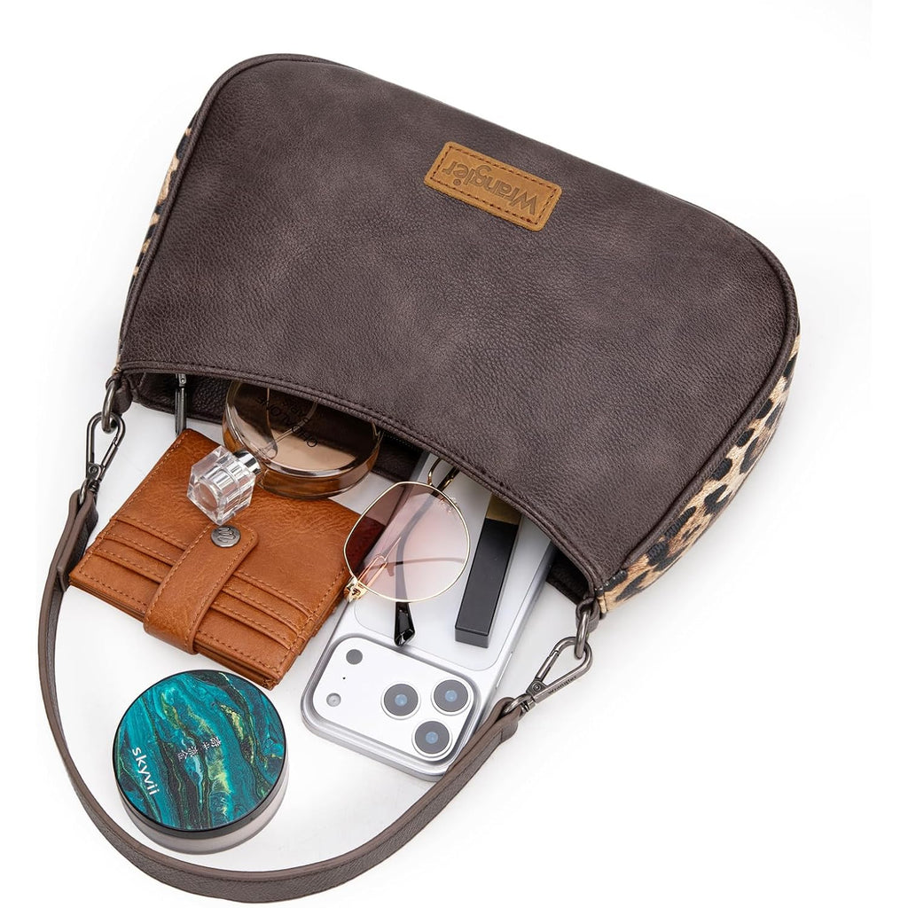 Wrangler Western Shoulder Bag for Women Small Purse Aztec Hobo Bag HandBag with Detachable Strap