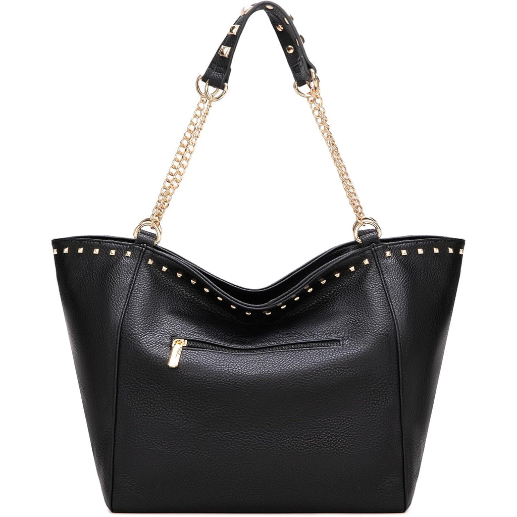 Montana West Large Tote Bag For Women Oversized Shoulder Purses With Chain Handbags