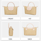 Kkxiu Mini Top Handle Purse For Women Small Summer Straw Beach Crossbody Bags For Lady Handbags