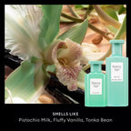 Fine'ry Pistachio Please Gourmand Vanilla Perfume – Long-Lasting Parfum for Women - Roasted Almond, Sweet Vanilla Milk - Warm, Full Size Hair & Body Cologne Fragrance, Vegan (60mL)