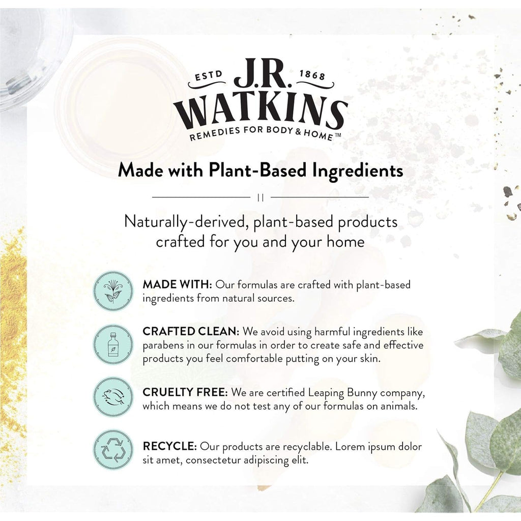J.R. Watkins Natural Hydrating Body Oil Mist, Lemon Cream, Moisturizing Body Oil Spray For Glowing Skin, Usa Made And Cruelty Free, 6 Fl Oz, Single