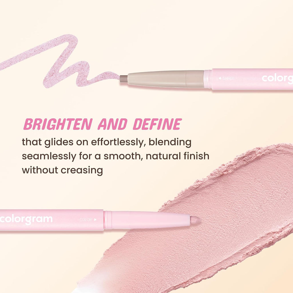 Colorgram Under Eye Highlighter Stick 03 Real Tone | Silky-Smooth Long-Lasting Highlighter & Contouring Stick For Smudge-Proof, Shining Daily Makeup | K-Beauty Face Highlighters & Luminizers