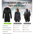 In'Voland Women'S Rain Jacket Plus Size Long Raincoat Lightweight Hooded Windbreaker Waterproof Jackets With Pockets