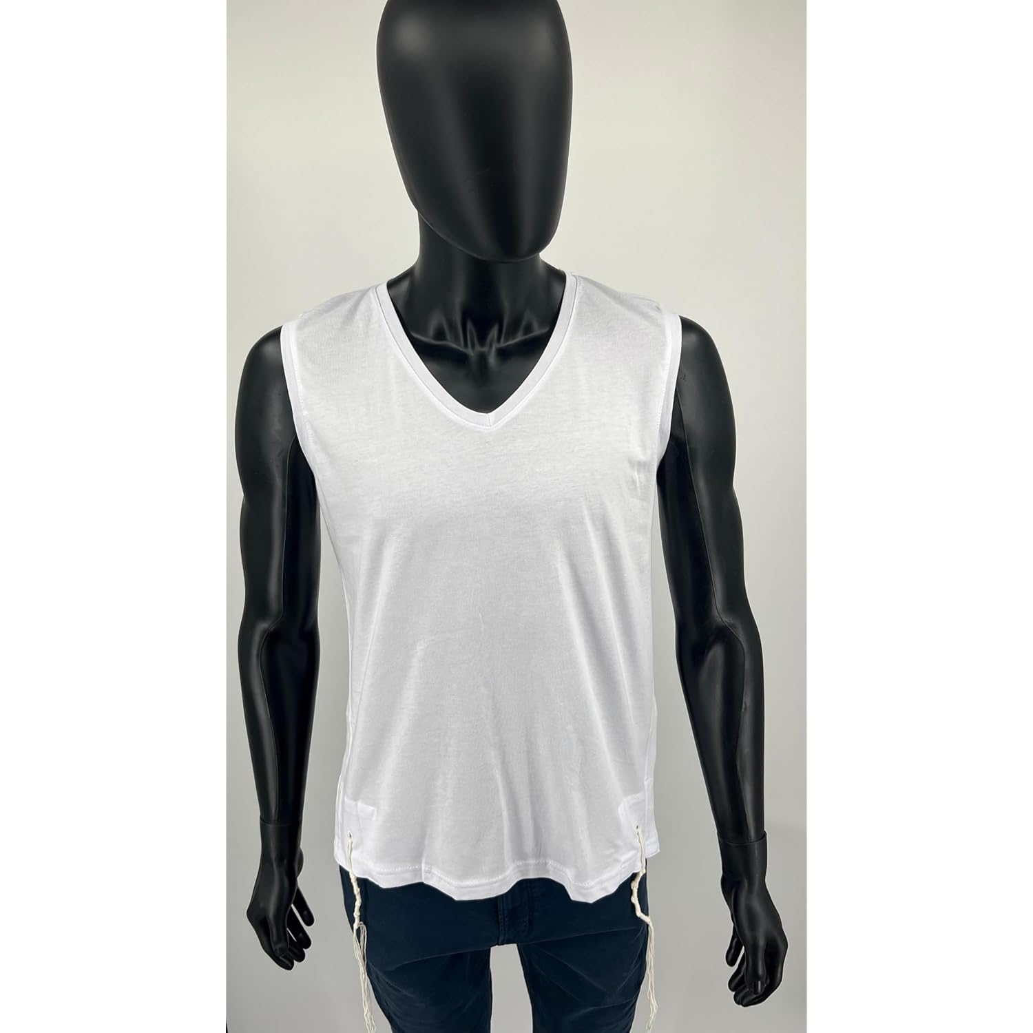 Pack Of Tzitzit T Shirt V Neck, Kosher Sephardic Tzitzis Judaica 100% Cotton Tallit Katan Men Boys Undershirt For Camp School