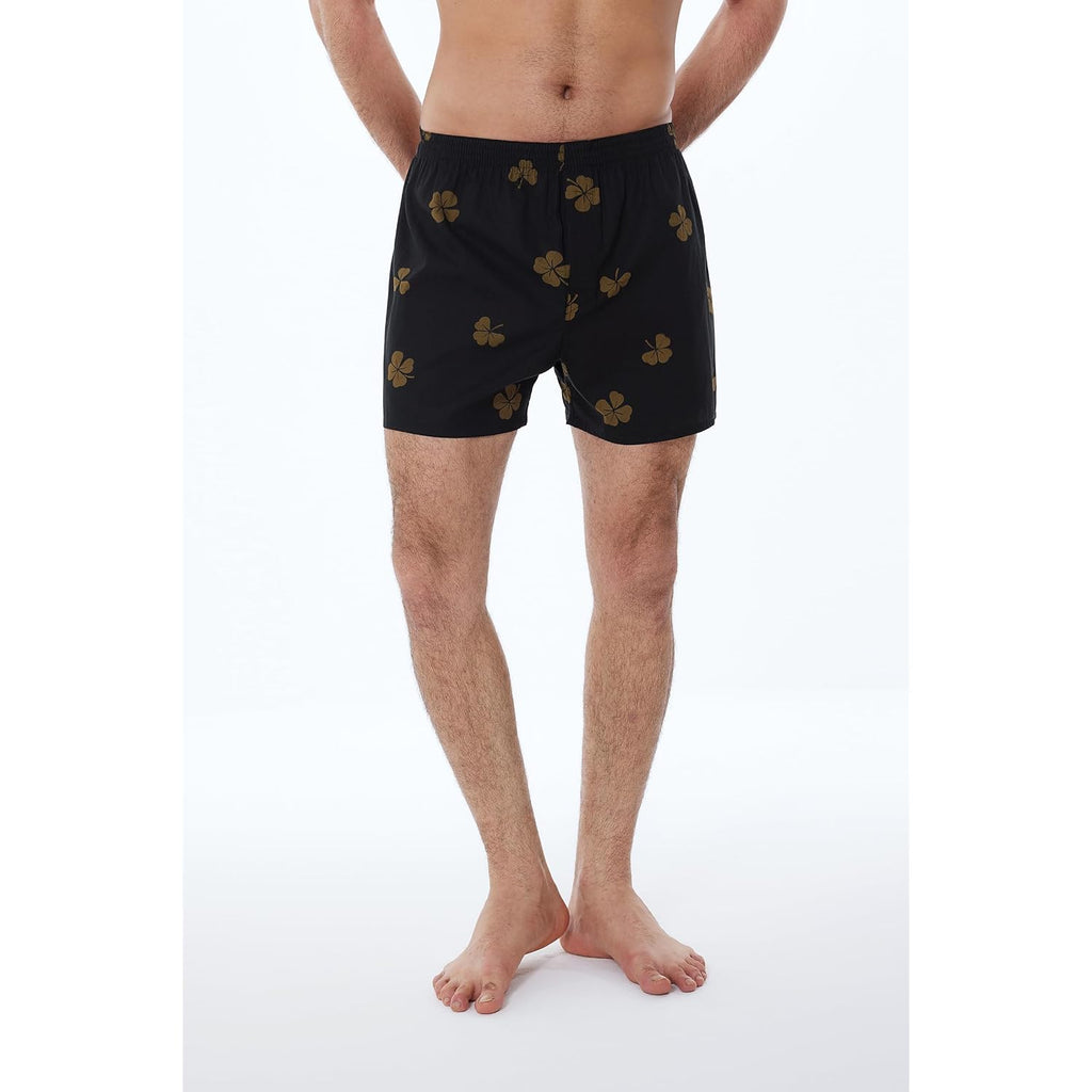 Men'S Boxers Underwear 100% Cotton Printed Woven Boxers For Men Pack Boxer Shorts